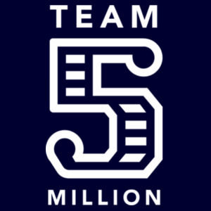 Team 5 Million - Mens Block T shirt Design