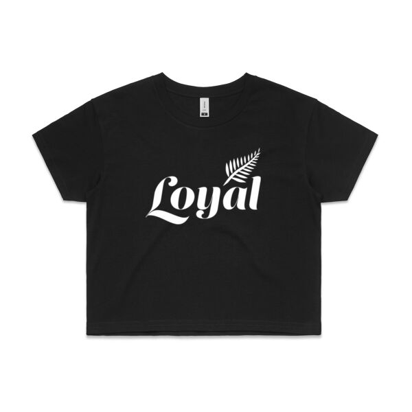 Loyal Silver Fern - Womens Crop Tee Thumbnail