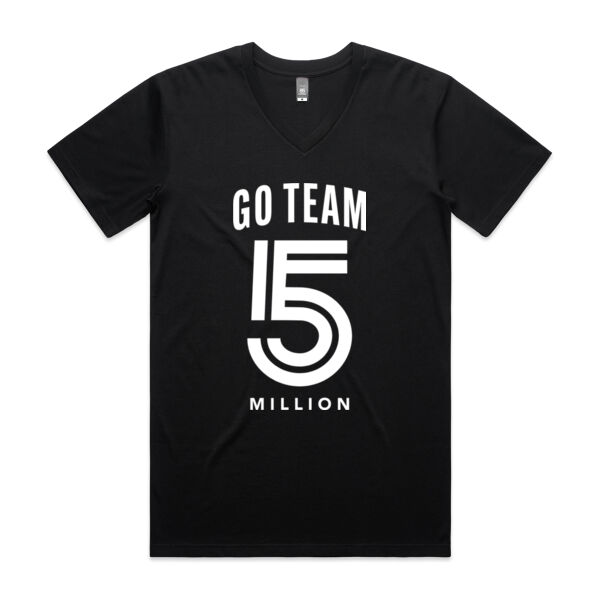 Go Team 5 Million - Mens Tarmac T shirt Thumbnail